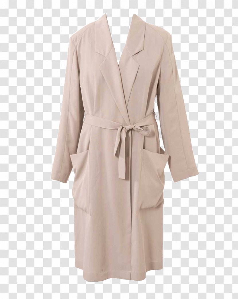 Overcoat Clothing Jacket Trench Coat - Dress Transparent PNG