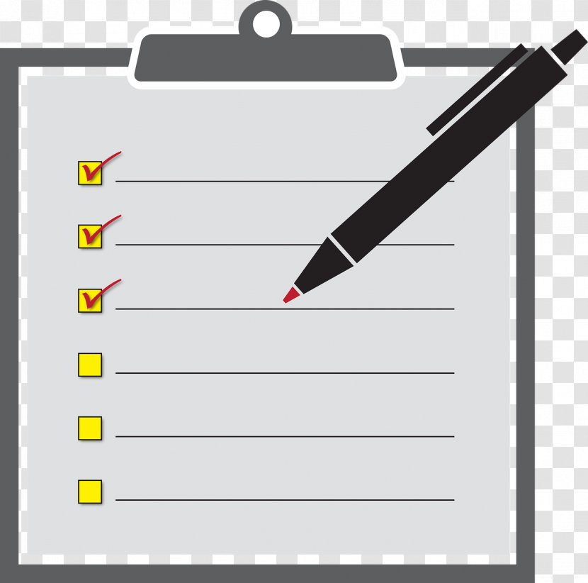 Euclidean Vector Checklist - Chart - Gray Folder Menu Transparent PNG