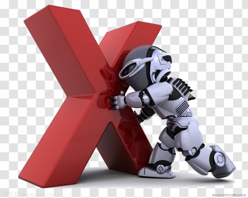 Robot Stock Photography - Push A Letter X Robots Transparent PNG