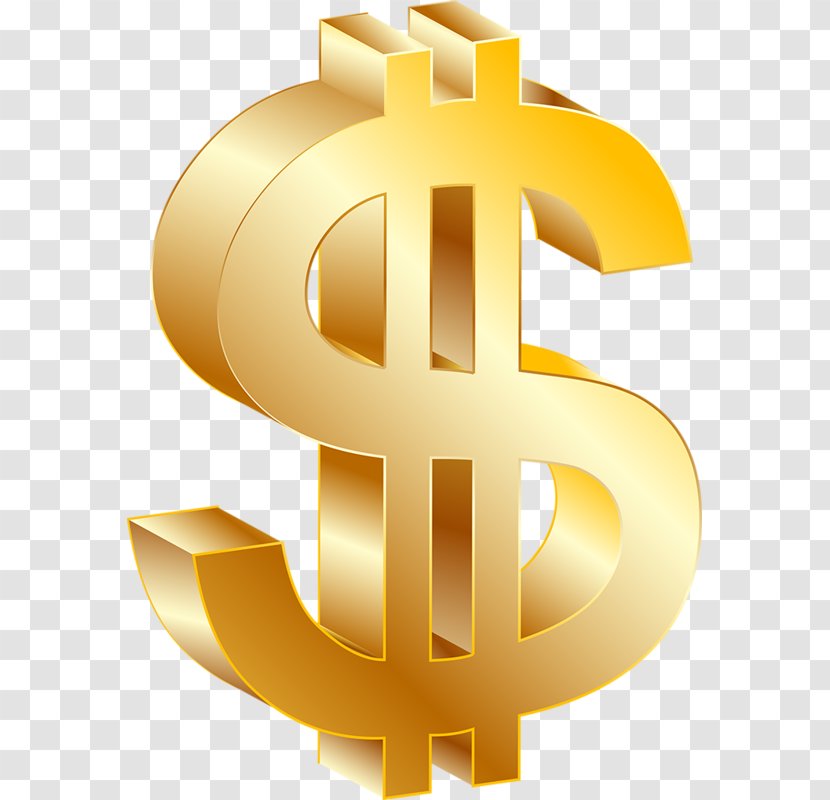 Money Euclidean Vector - Threedimensional Space - Yellow Dollar Sign Transparent PNG