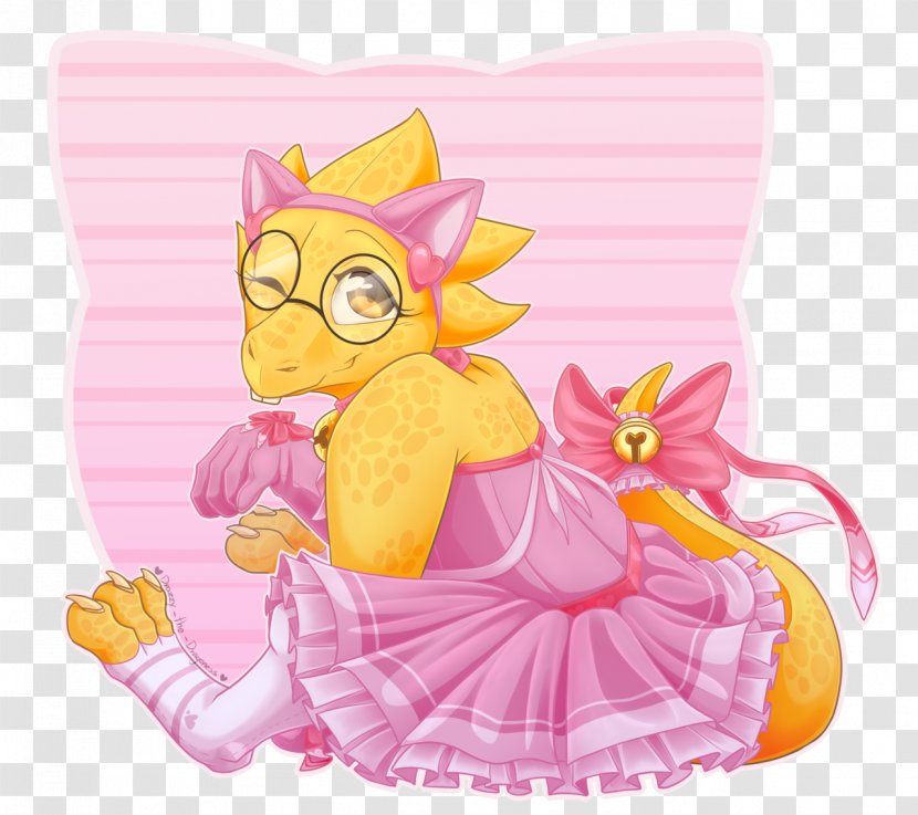 Cartoon Stuffed Animals & Cuddly Toys Illustration Character Fiction - Flower - Alphys Transparent PNG