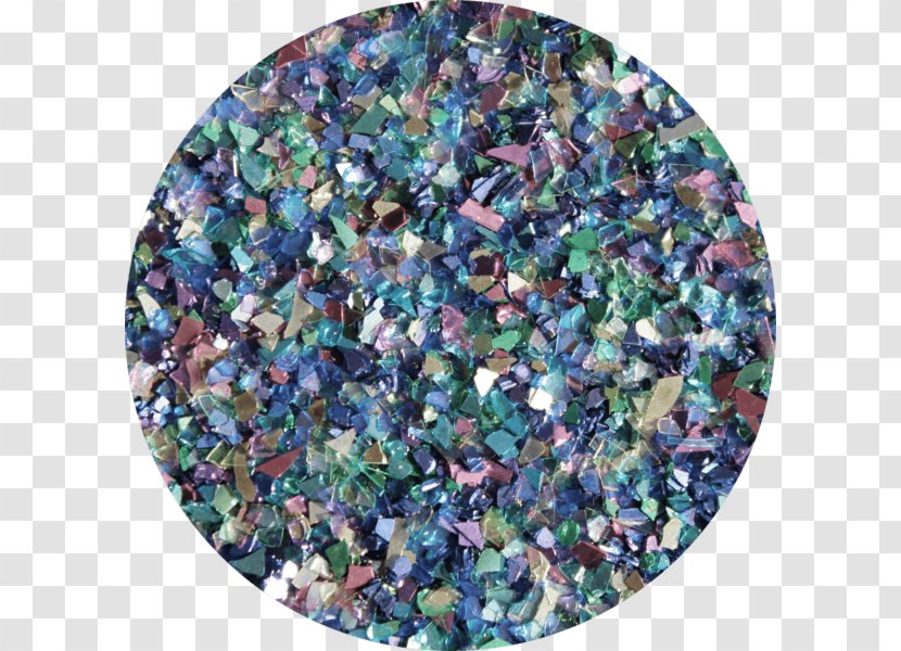 Art Glitter Pebble Plastic Color Blue - Glass Shards Transparent PNG