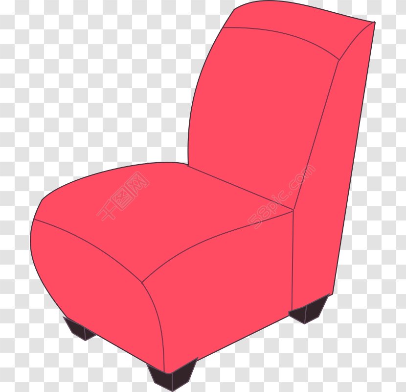 Clip Art Couch Chair - Futon Pad - Armchair Icon Transparent PNG