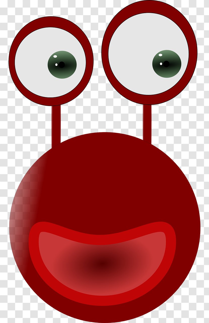 Clip Art Smile Red Frog Eye - Smiley Transparent PNG