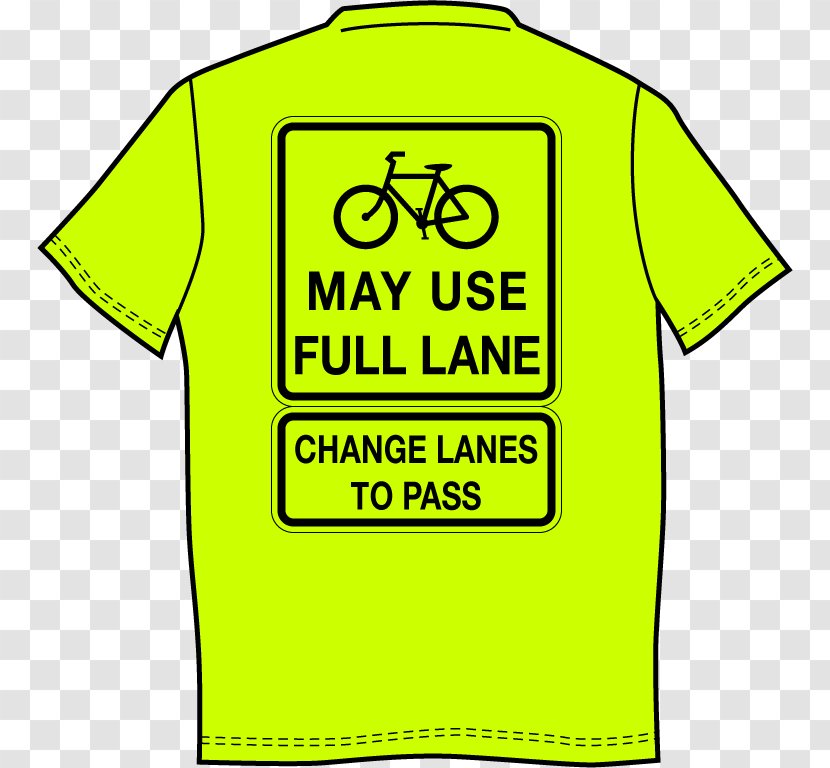 Bicycles May Use Full Lane Cycling Shared Marking - Area - Grinning Smiley Transparent PNG