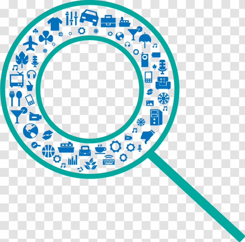Icon Design - Logo - Vector Search And Binding Transparent PNG