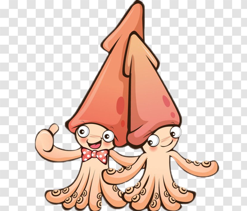 Octopus Squid As Food - Tree - Cute Little Transparent PNG