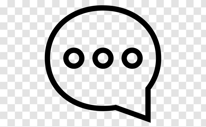 Smiley Online Chat Conversation Clip Art - Black Transparent PNG