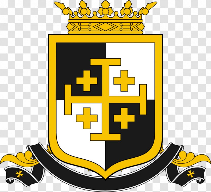 Kingdom Of Jerusalem Cross Coat Arms Flag - Area - Field Vector Transparent PNG