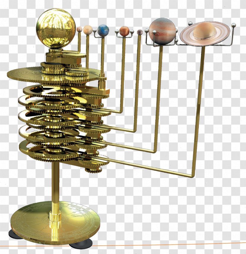 Solar System Model Orrery Saturn Planet - Scale - Stage Build Transparent PNG