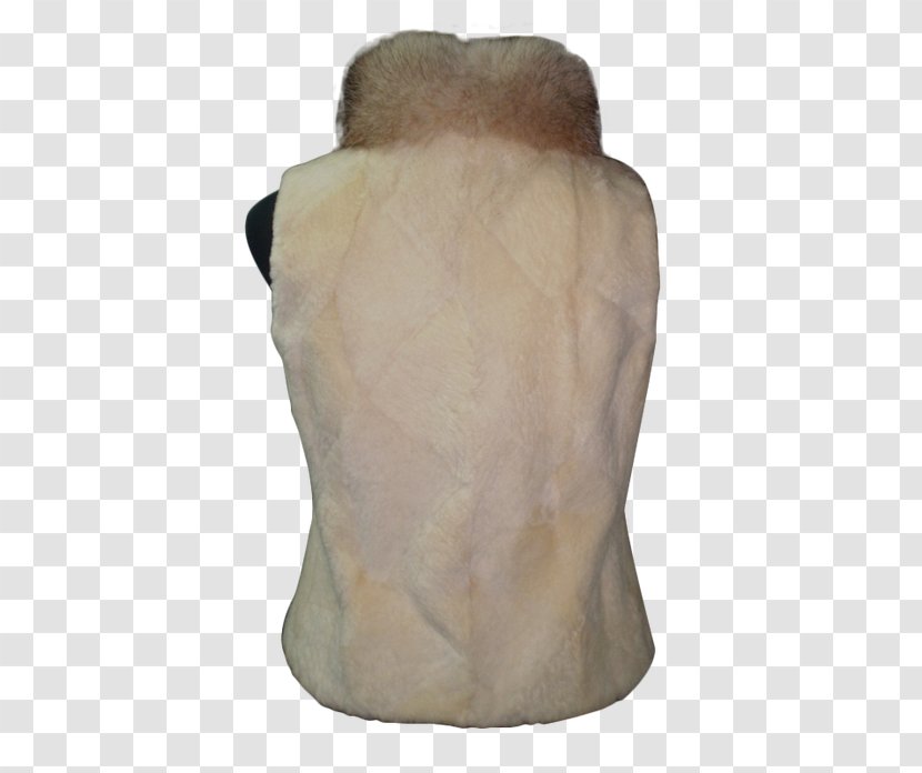 Fur Beige Neck - Outerwear - Fox Vest Transparent PNG