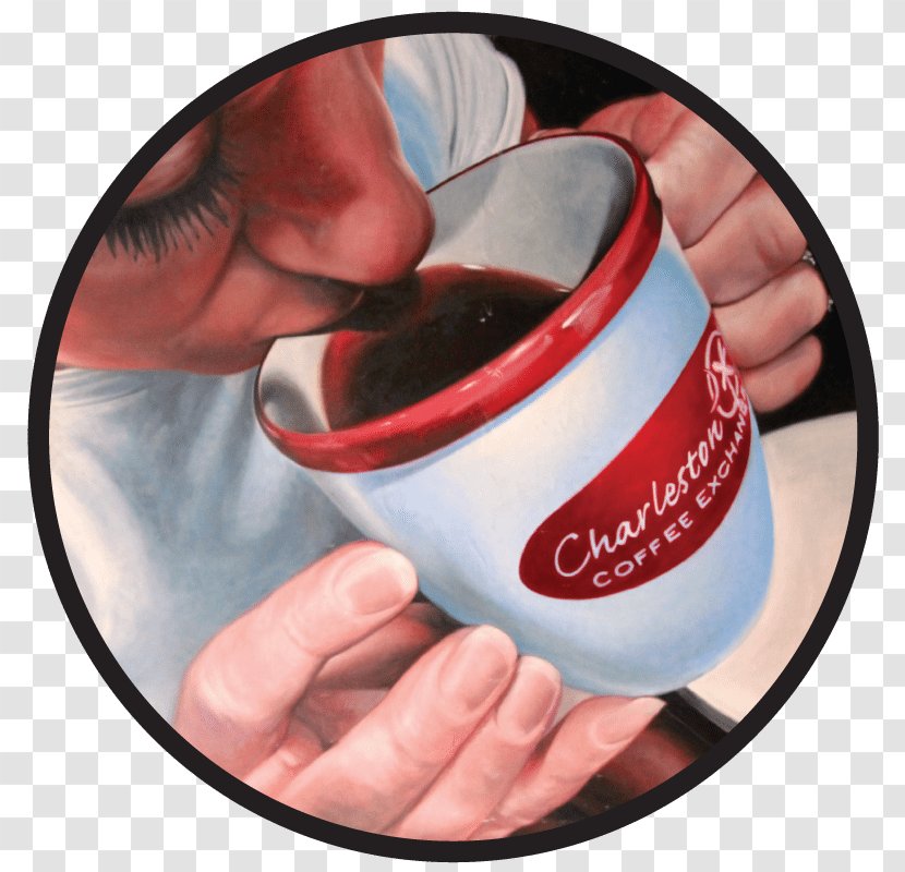 Charleston Coffee Exchange Cafe Roasting Bean - Hand Transparent PNG