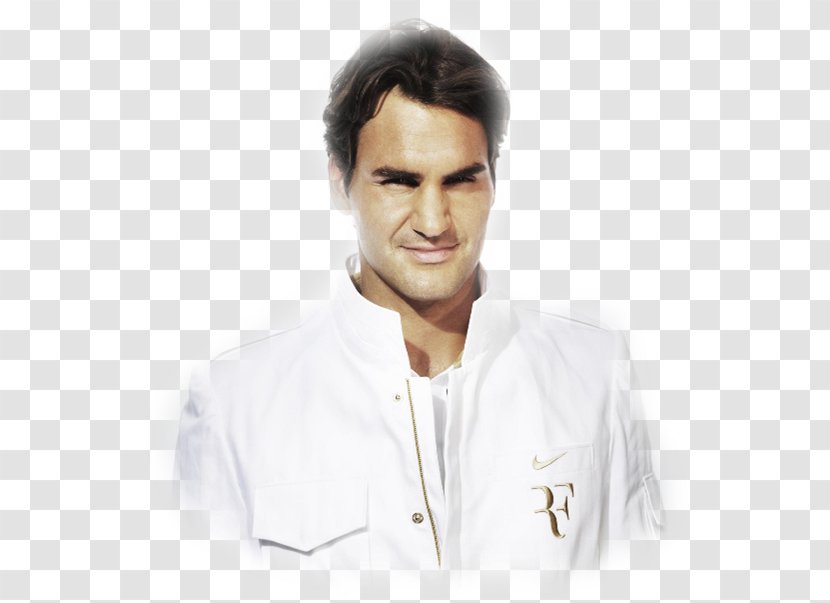 Roger Federer Chin Forehead Jaw Eyebrow - Neck Transparent PNG