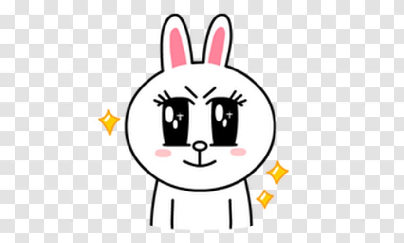 Sticker Line Friends Free LINE Camera - Rabbit Transparent PNG