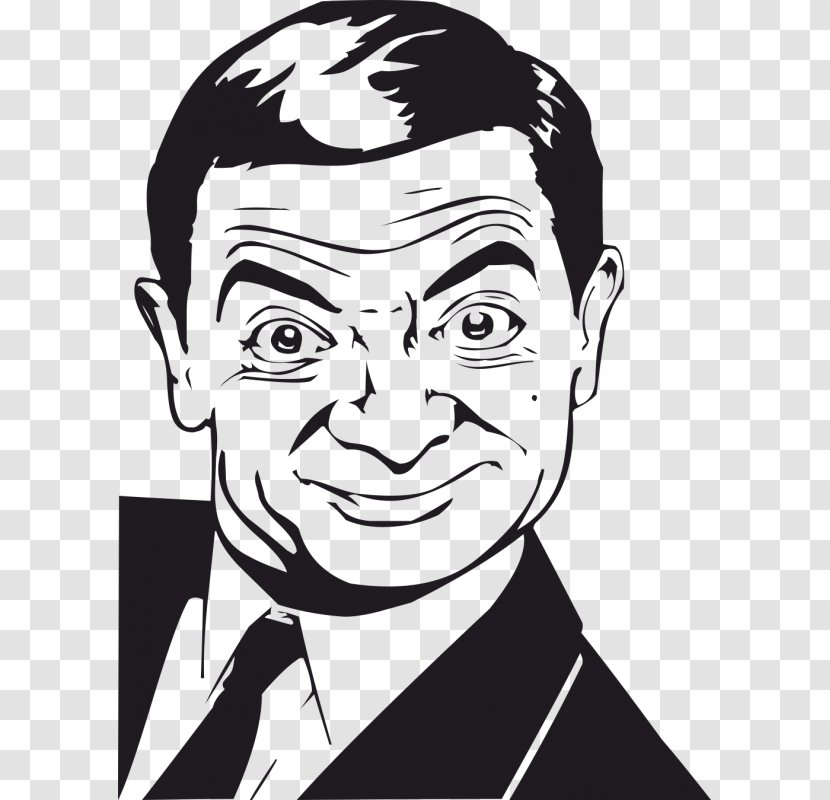 Pick-up Line Humour Vector Graphics Image Love - Man - Caricature Drawing Of Mr Bean Transparent PNG