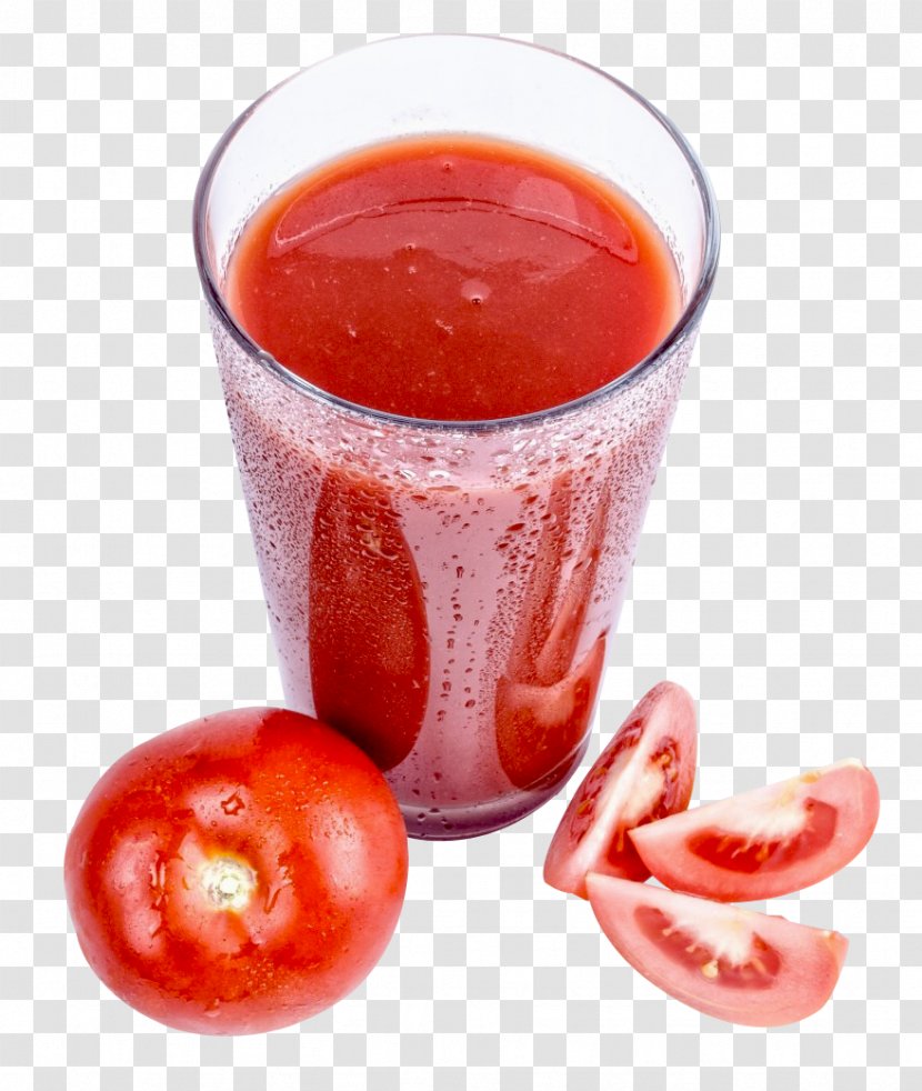 Tomato Juice Strawberry Cherry - Top View Transparent PNG