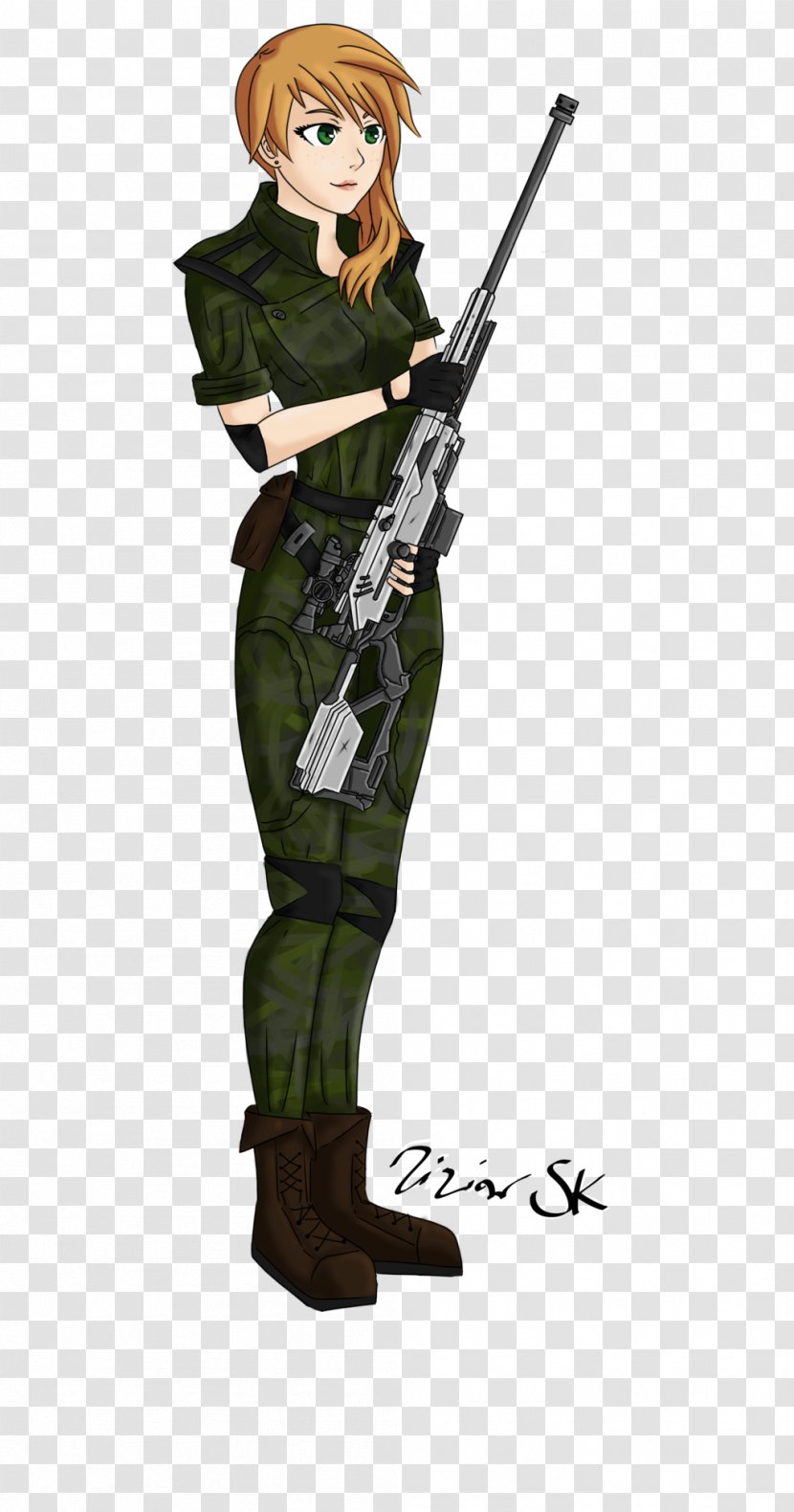 Costume Design Military Uniform Infantry Soldier Cartoon - Weapon Transparent PNG