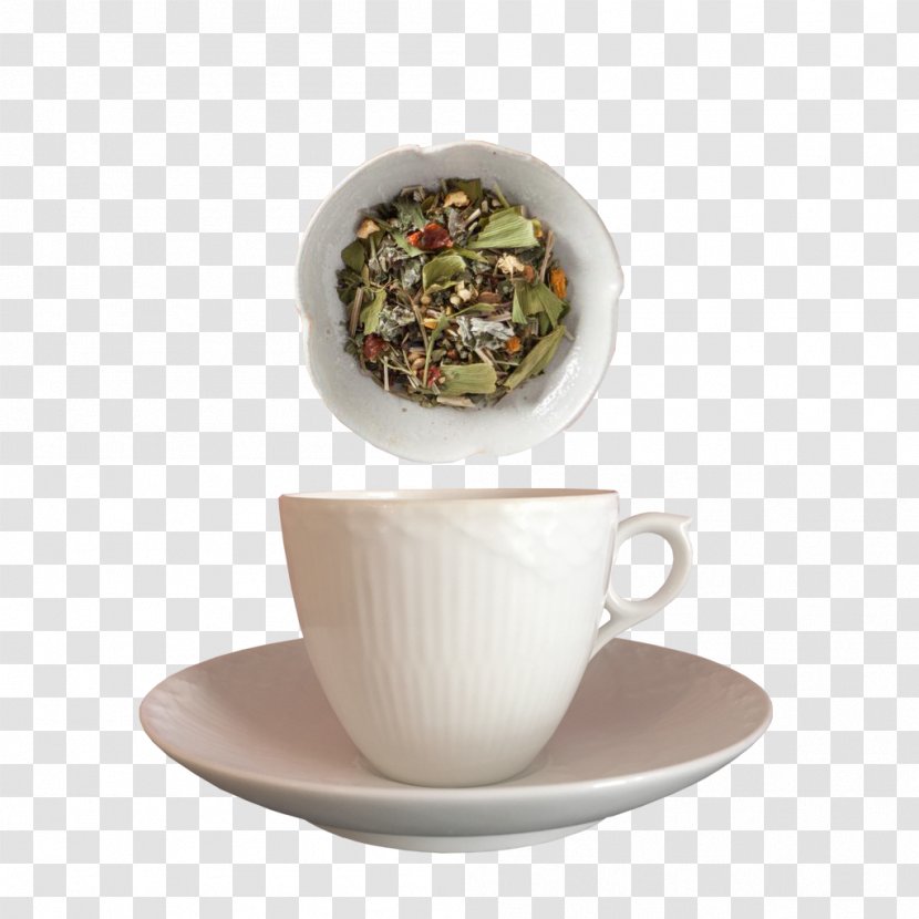 Green Tea Peppermint Coffee Cup - Mentha Spicata - Loose Leaf Transparent PNG