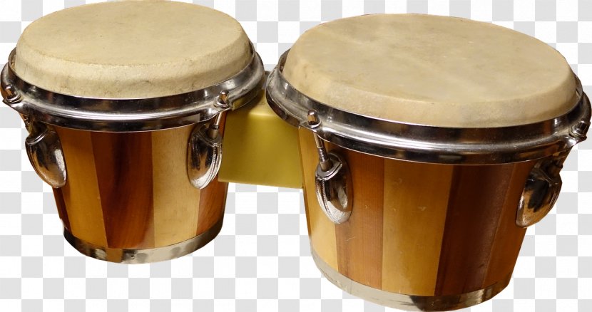 Bongo Drum Percussion Musical Instruments - Watercolor Transparent PNG