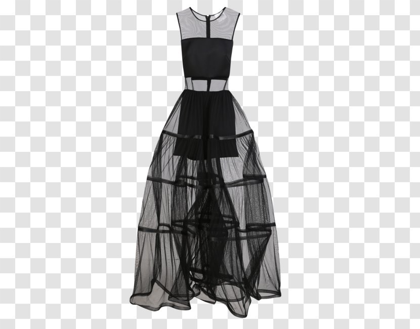 Fashion Design Little Black Dress Sheer Fabric - Satin - Ritu Kumar Bridal Sarees Transparent PNG