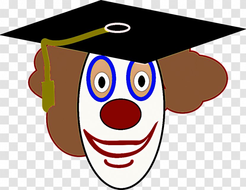 Facial Expression Nose Smile Cartoon Clip Art - Clown Headgear Transparent PNG
