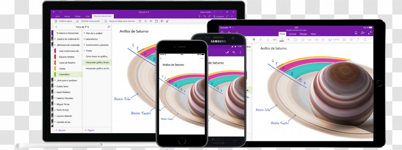 Laptop Microsoft OneNote Tablet Computers Smartphone Note-taking - Electronic Device - Education Office Supplies Transparent PNG