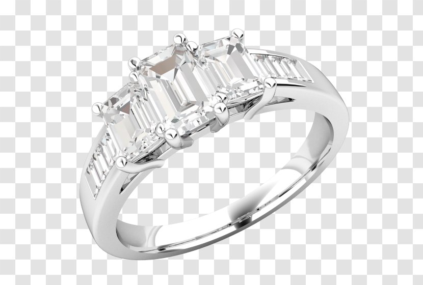 Engagement Ring Diamond Wedding Platinum - Ceremony Supply - Jewellery Transparent PNG