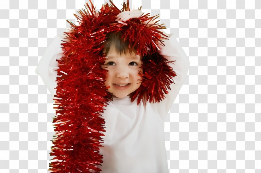 Hair Red Clothing Feather Boa Head - Costume Headgear Transparent PNG