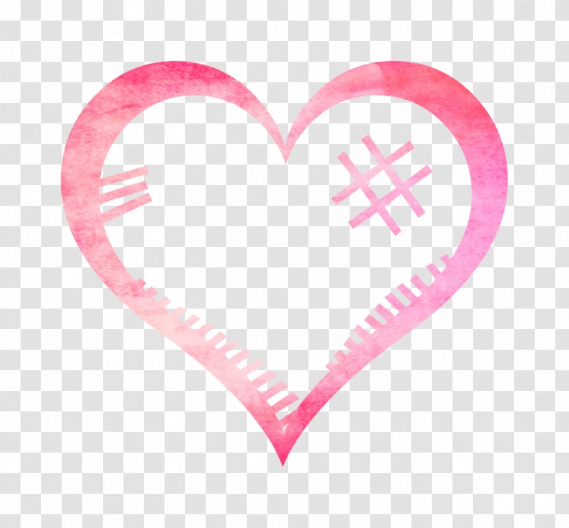 Pink M Font Heart Love My Life RTV - Tree Transparent PNG