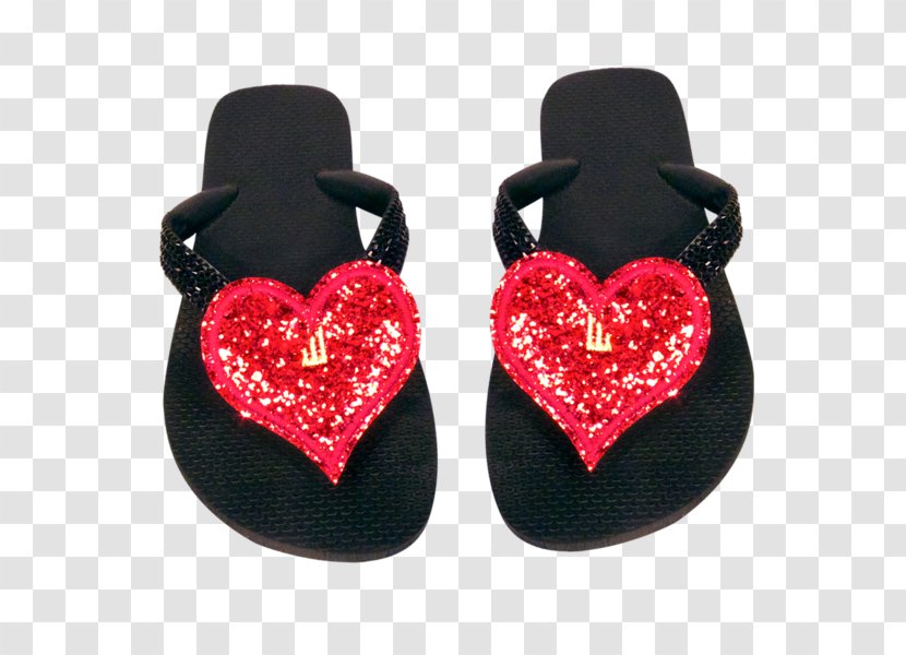 Flip-flops Slipper Body Jewellery Shoe - Sandal - Sparkling Heart Transparent PNG