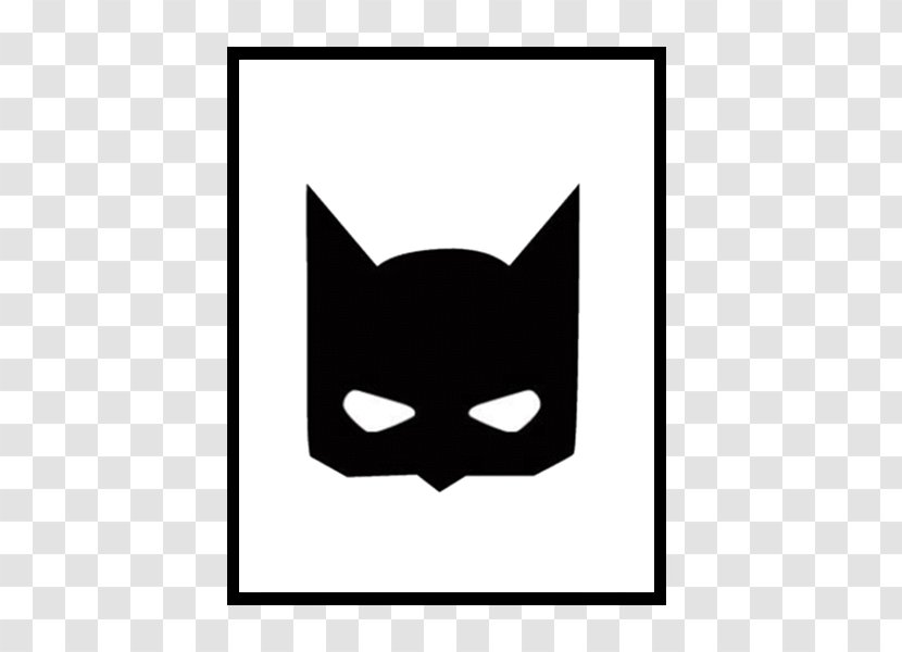 Batman Canvas Print Wall Decal Mask - Superhero Transparent PNG