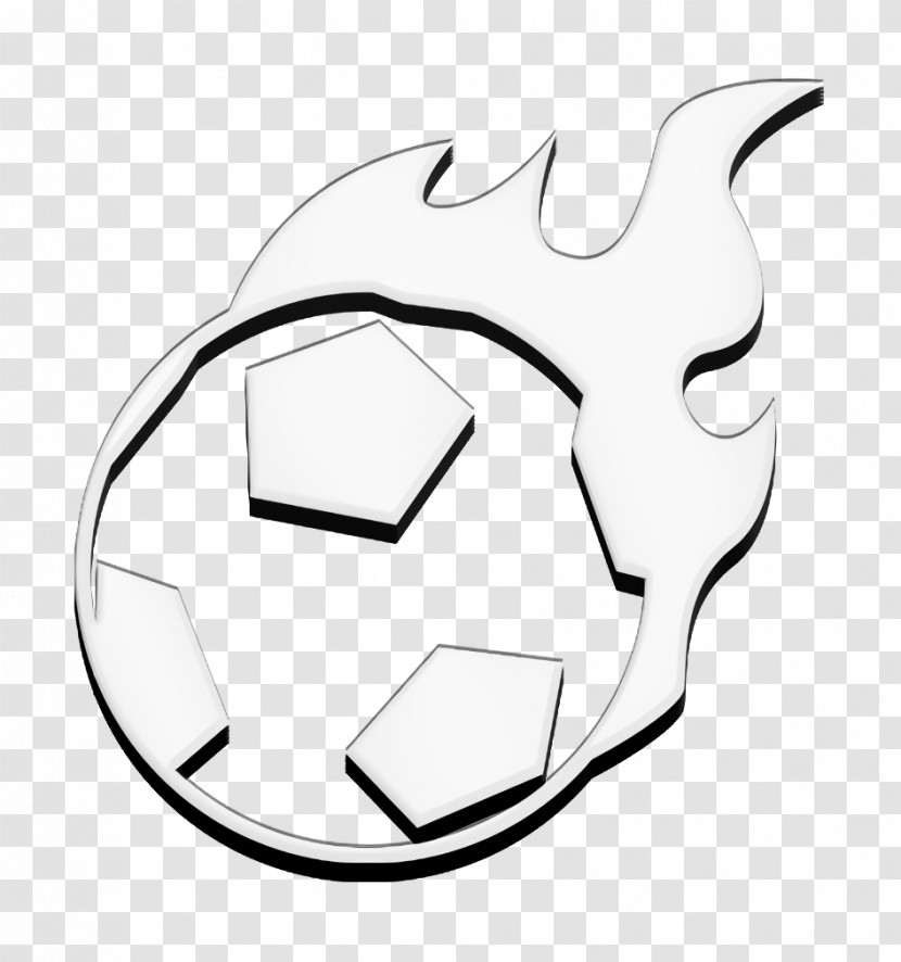 Sports Icon Flaming Football Icon Football Icon Transparent PNG
