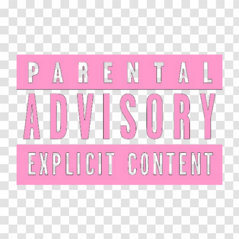 Parental Advisory Label Logo Pink Sticker Transparent PNG