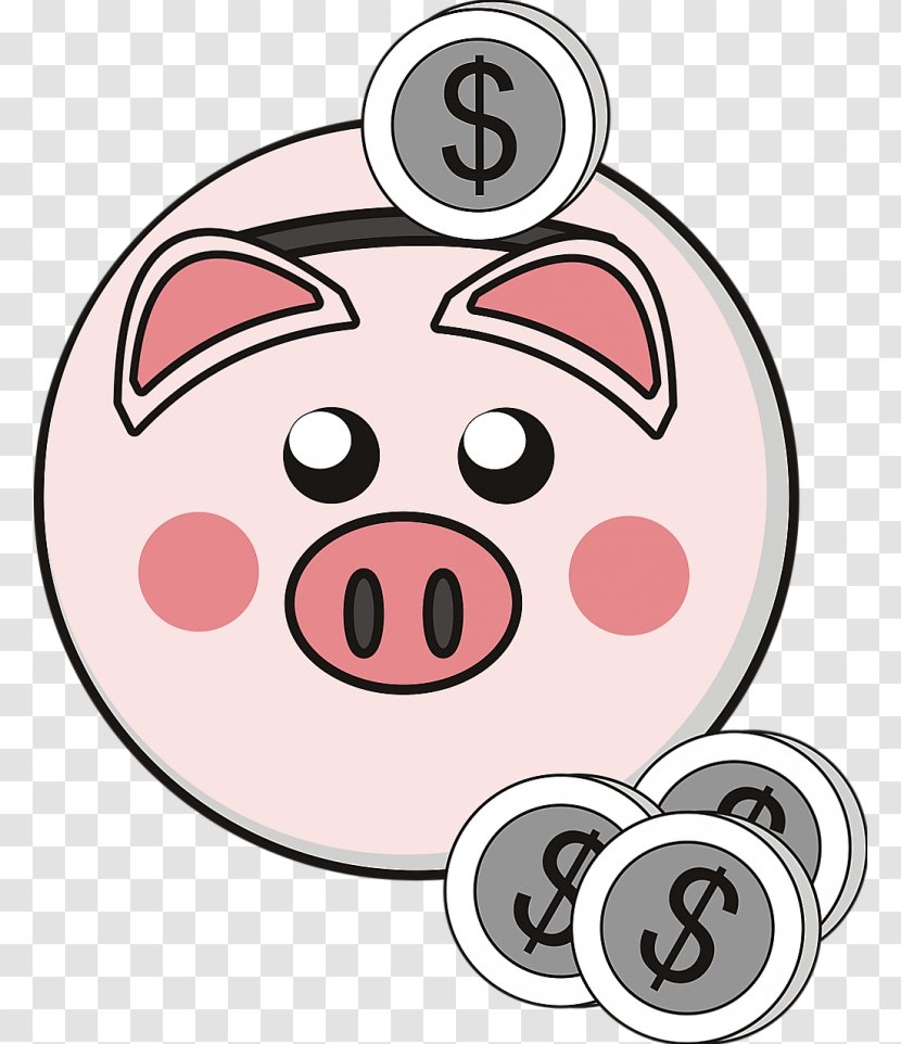 Piggy Bank Coin Money Clip Art - Smile Transparent PNG