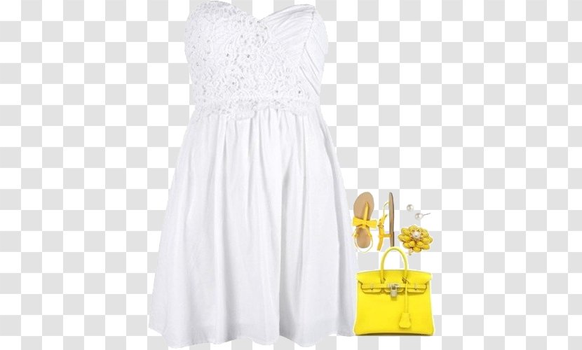 Cocktail Dress Wedding White Shoulder - Gown - Tee Transparent PNG