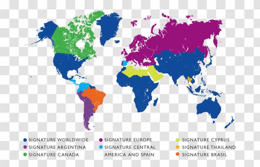 World Map Border - Mapa Polityczna Transparent PNG