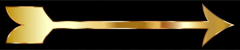 Gold Arrow Clip Art - Heat - Golden Cliparts Transparent PNG