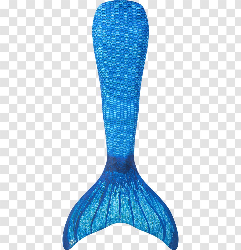 Mermaid Blue Fin Fun Tail Monofin - Electric Transparent PNG
