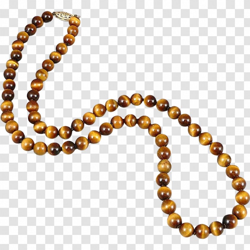 Amber Tiger's Eye Necklace Jewellery - Costume Jewelry - Tiger Transparent PNG