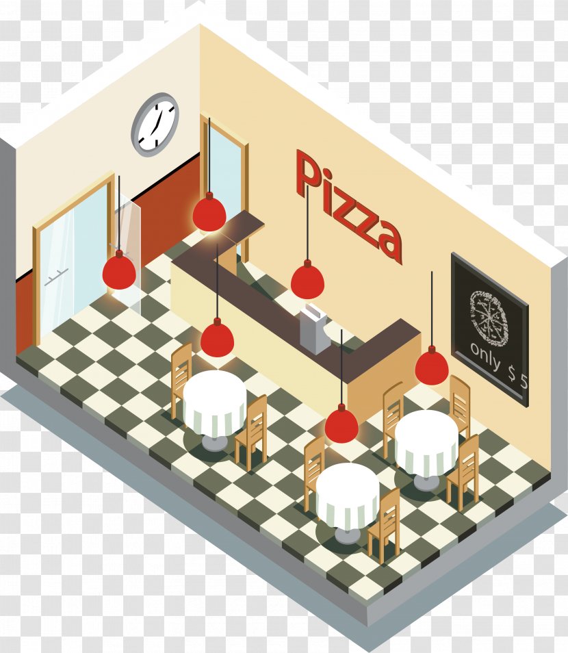 Pizzaria Restaurant Interior Design Services - Pizza - House Transparent PNG