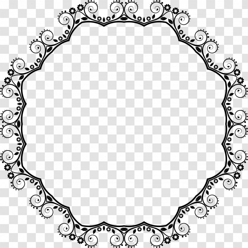 Clip Art - Symmetry - Floral Frame Transparent PNG