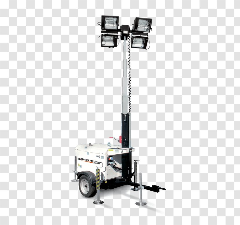 Generac Power Systems Light Tower Electric Generator Standby - Mobile Transparent PNG