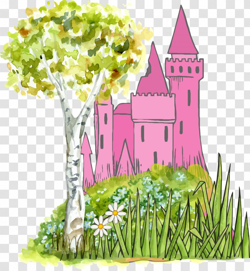 Castle Clip Art - Illustration - Fairytale File Transparent PNG