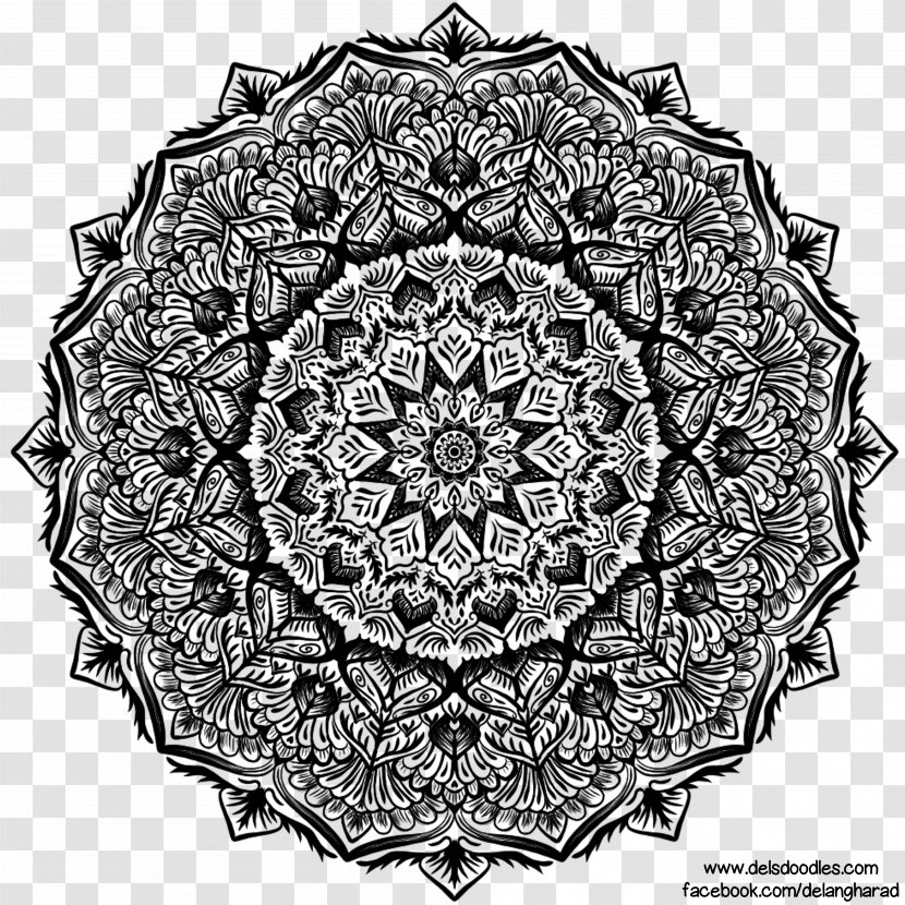 Mandala Delicate Doily Circle Pattern - Cartoon Transparent PNG