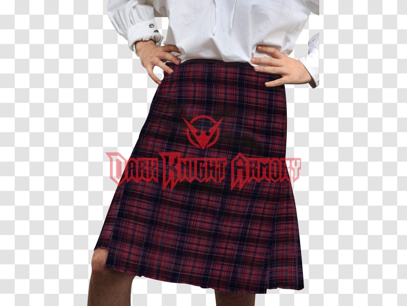 Tartan Kilt T-shirt Scotland Highland Dress - Plaid Transparent PNG