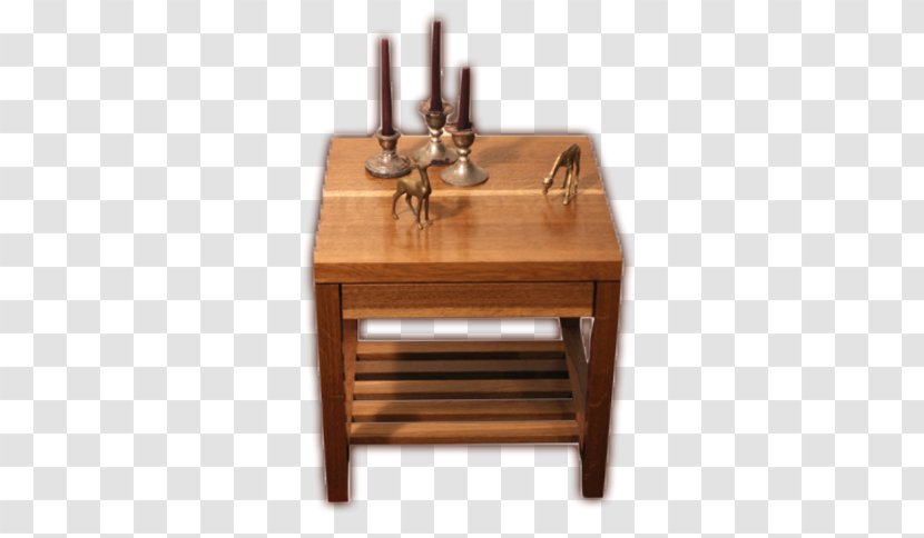 Coffee Table Cafe Drawer - Wood Stain - Square Transparent PNG