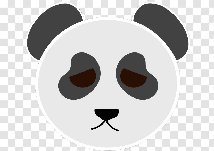 Nose Cartoon Snout Clip Art - Glasses - Giant Panda Transparent PNG