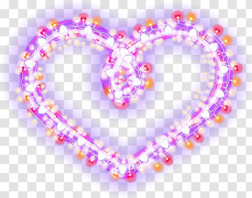 Light Euclidean Vector - Heart - Dream Purple Love Halo Transparent PNG
