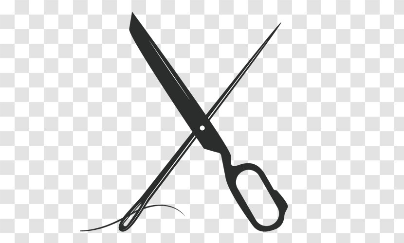 Line Angle Scissors - White - Made To Measure Transparent PNG