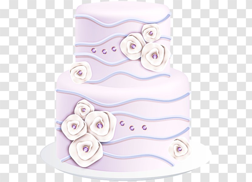 Wedding Cake - Pink - Sugar Paste Transparent PNG